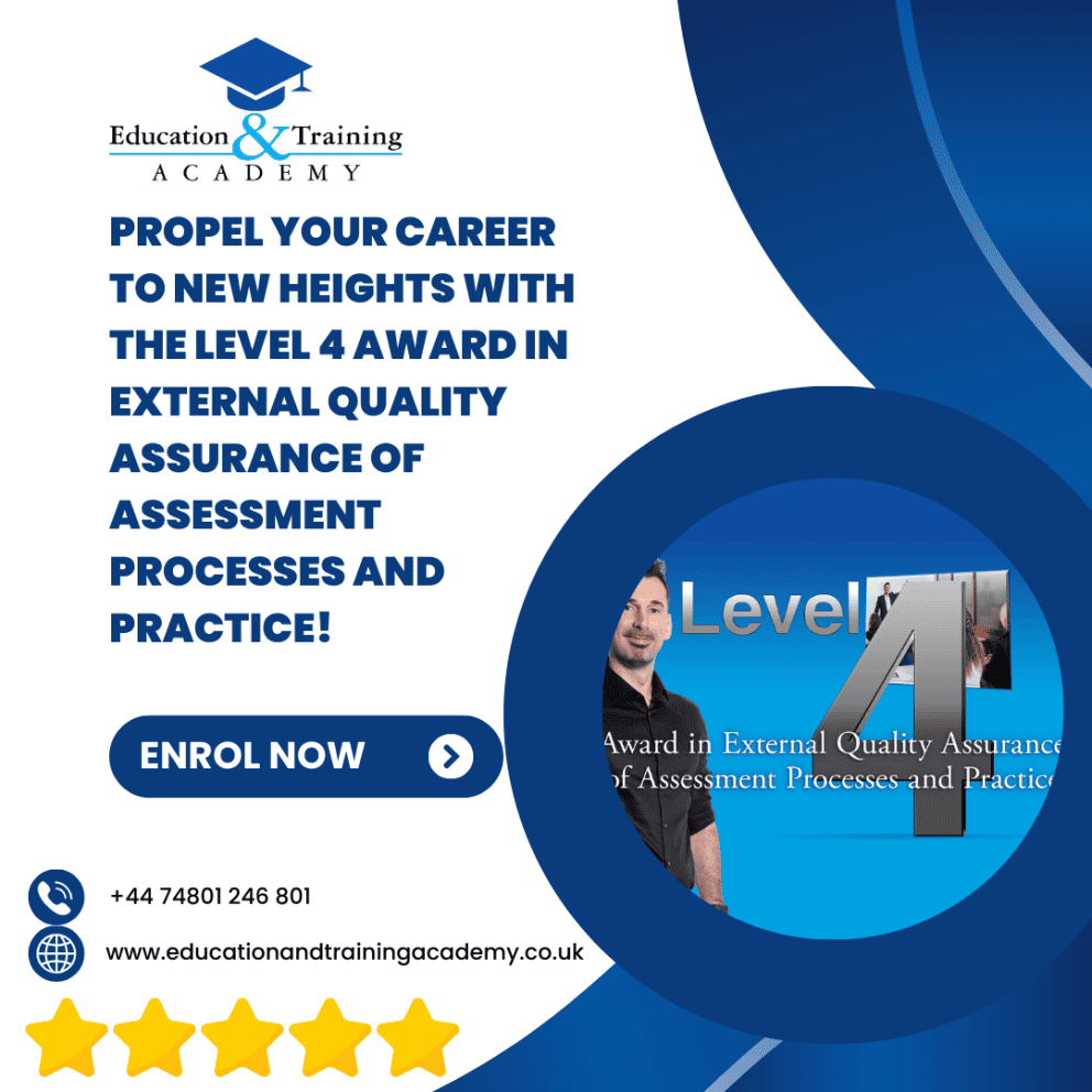 Propel Your Career To New Heights With The Level 4 Award In External ...