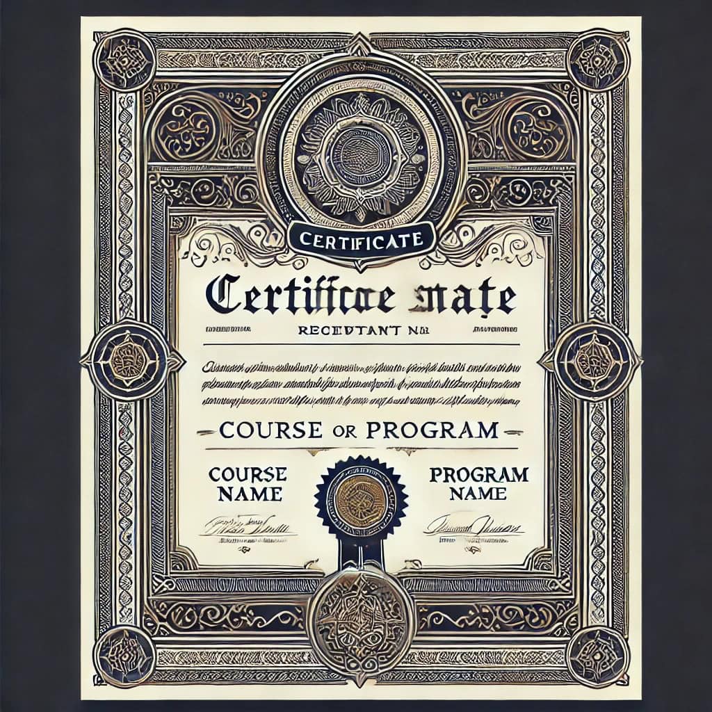 paper certificate